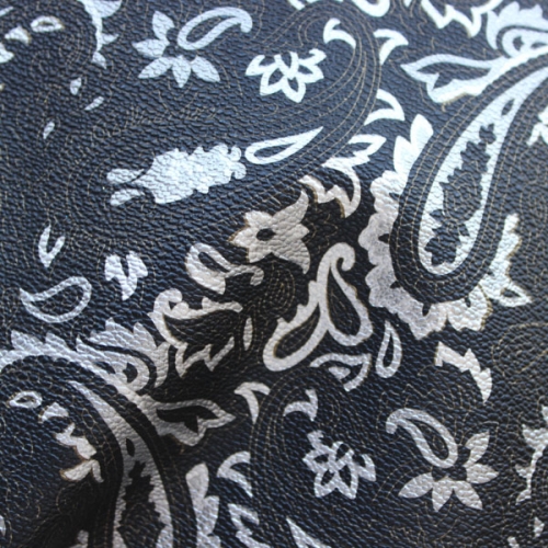 Flower pattern film surface artificial leather for bag