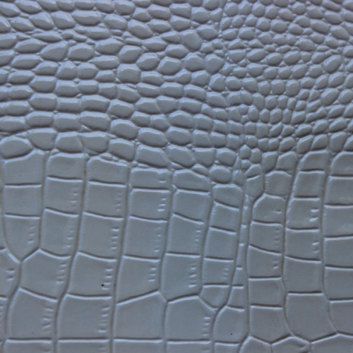 High gloss embossed crocodile leather product for bag