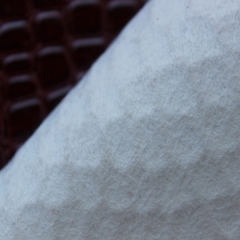 Nonwoven spunlace backing stone pattern leather roll with embossed