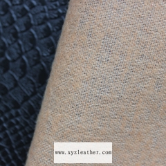 0.5 brushing fabric embossed snakeskin pvc synthetic leather