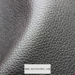 Mesh backing litchi vegan leather for car seat