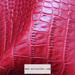 Spraying single brush crocodile manufacturers synthetic leather for bag