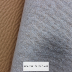 0.5 brushing fabric litchi pattern embossed microfiber synthetic leather