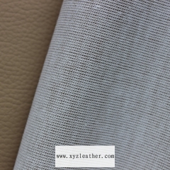 Classical style embossed knitted pvc artificial leather with litchi