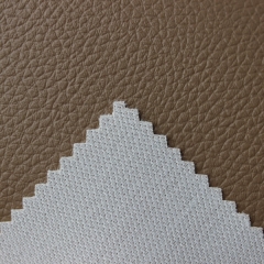 Litchi pattern mesh self adhesive faux leather for car seat cover
