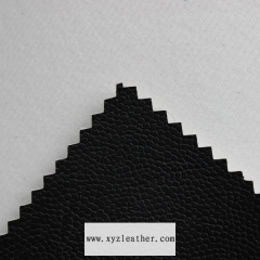 Litchi pattern litchi velvet pu leather fabric for shoes material
