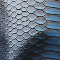 Scraper technology blue snakeskin rexine leather price with brush