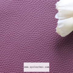 Wine red embossed single brush rexine cover with litchi