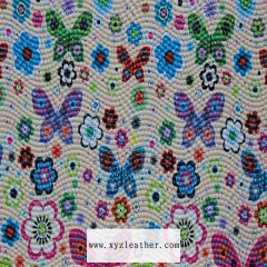 New goods film surface butterfly synthetic leather material price per meter