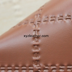 New product weaving wholesale leather hides with embossed