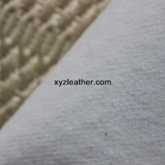 Reasonable weaving velvet embossed leatherette fabric for shoes