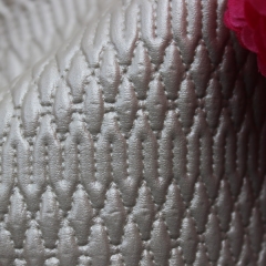 Reasonable weaving velvet embossed leatherette fabric for shoes