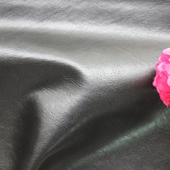 Black color spunlace pvc hologram leather for bag