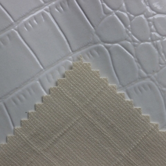 White color alligator skin importer of china rexine for bag