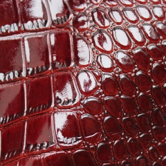 Spraying knitted crocodile skin guangzhou leather factory
