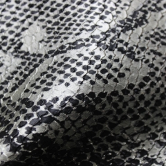 Mixed color brushing fabric snake skin alcantara leather for bag