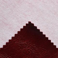 New product 0.5 brushing fabric embossed italy leather for bag