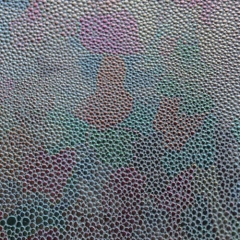 Iridescence membrane shagreen wholesale faux leather fabric for bag