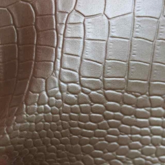 Alligator skin durable waterproof factory price eco vinyl upholstery fabirc by yard