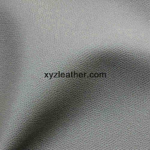 Fill color litchi pattern double brush imitation leather fabric