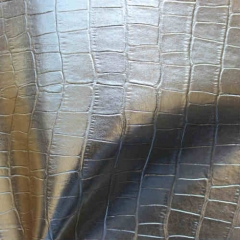 Spunlace metallic film alligator skin pvc leather malaysia for bag