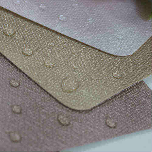 Litchi waterproof upholstery fabric full grain leather materials for packing
