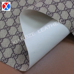 REXINE 彩色印花皮盒手提包人造防水 PVC 皮革